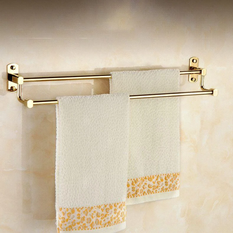 Polished Gold 4 Piece Bathroom Accessory Set Brass Bathroom Hardware -Bathlova