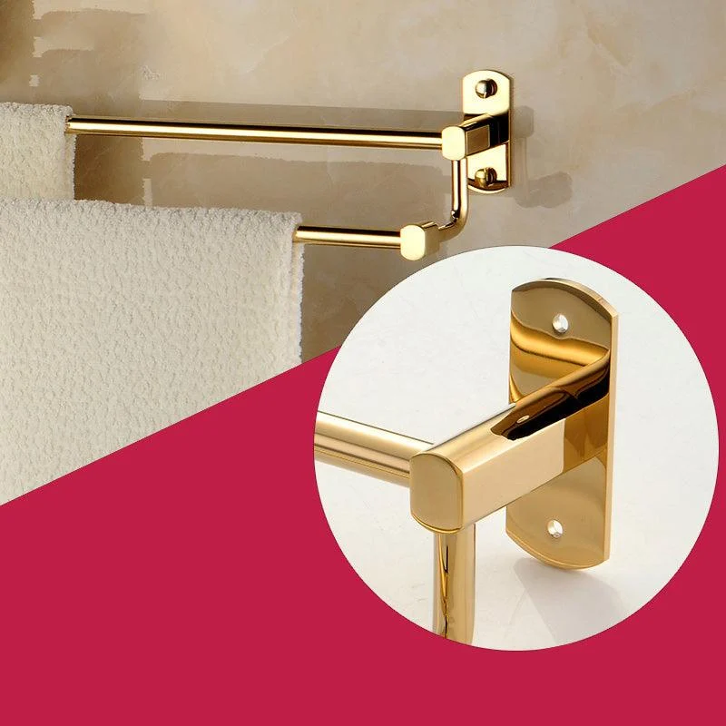 Polished Gold 4 Piece Bathroom Accessory Set Brass Bathroom Hardware -Bathlova