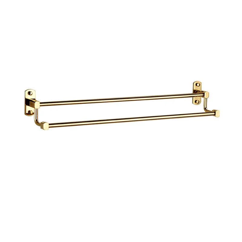 Polished Gold 4 Piece Bathroom Accessory Set Brass Bathroom Hardware -Bathlova