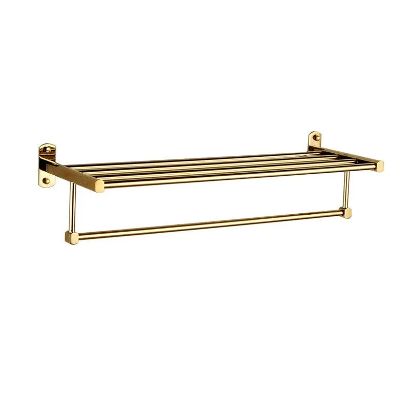 Polished Gold 4 Piece Bathroom Accessory Set Brass Bathroom Hardware -Bathlova