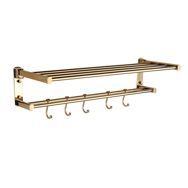 Polished Gold 4 Piece Bathroom Accessory Set Brass Bathroom Hardware -Bathlova