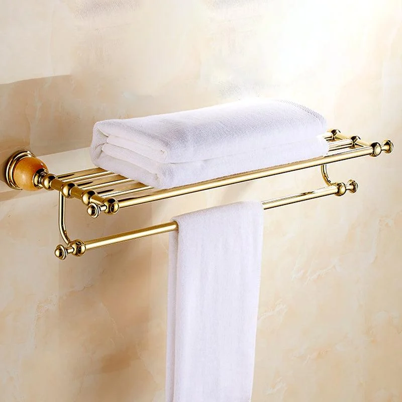 Polished Gold Bathroom Set Metal Bathroom Accessories Hardware Set -Bathlova