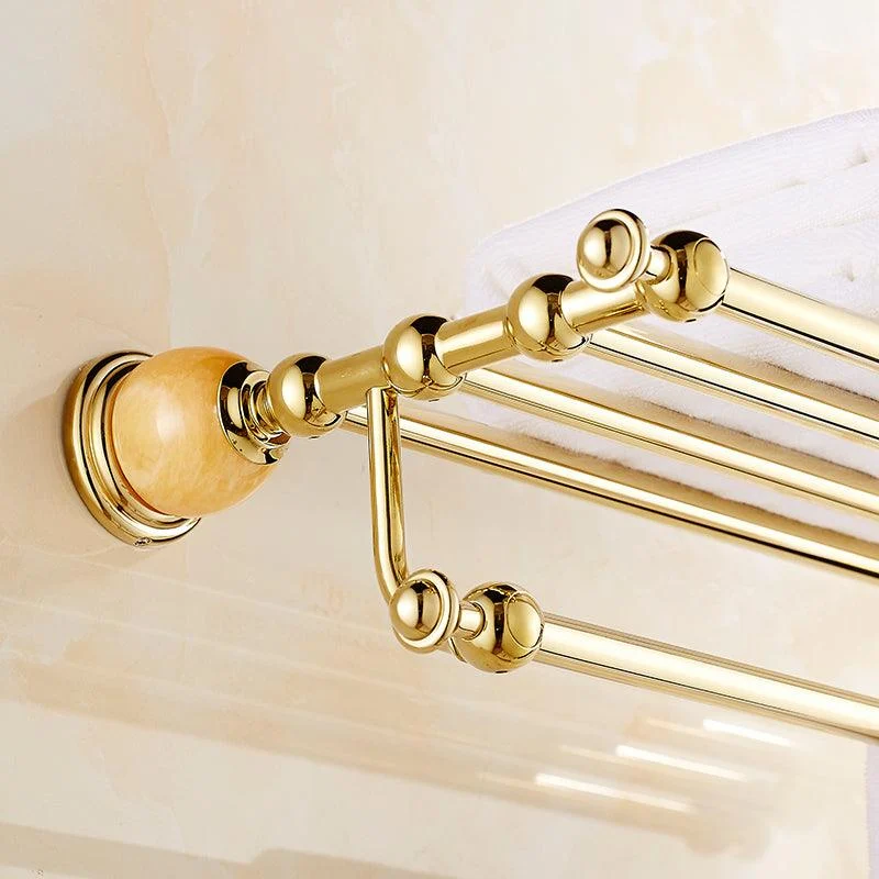 Polished Gold Bathroom Set Metal Bathroom Accessories Hardware Set -Bathlova