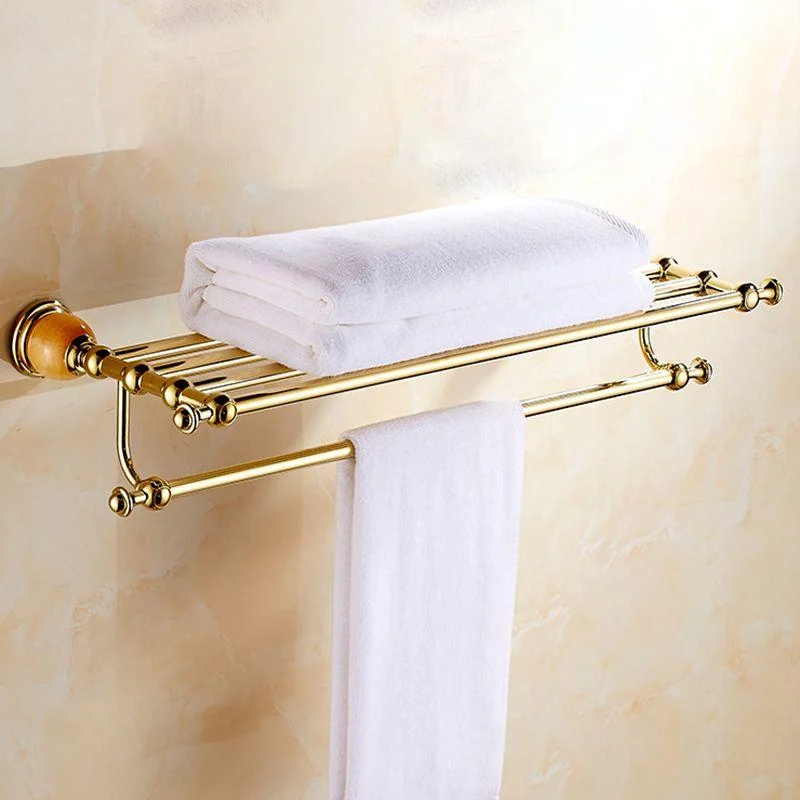 Polished Gold Bathroom Set Metal Bathroom Accessories Hardware Set -Bathlova