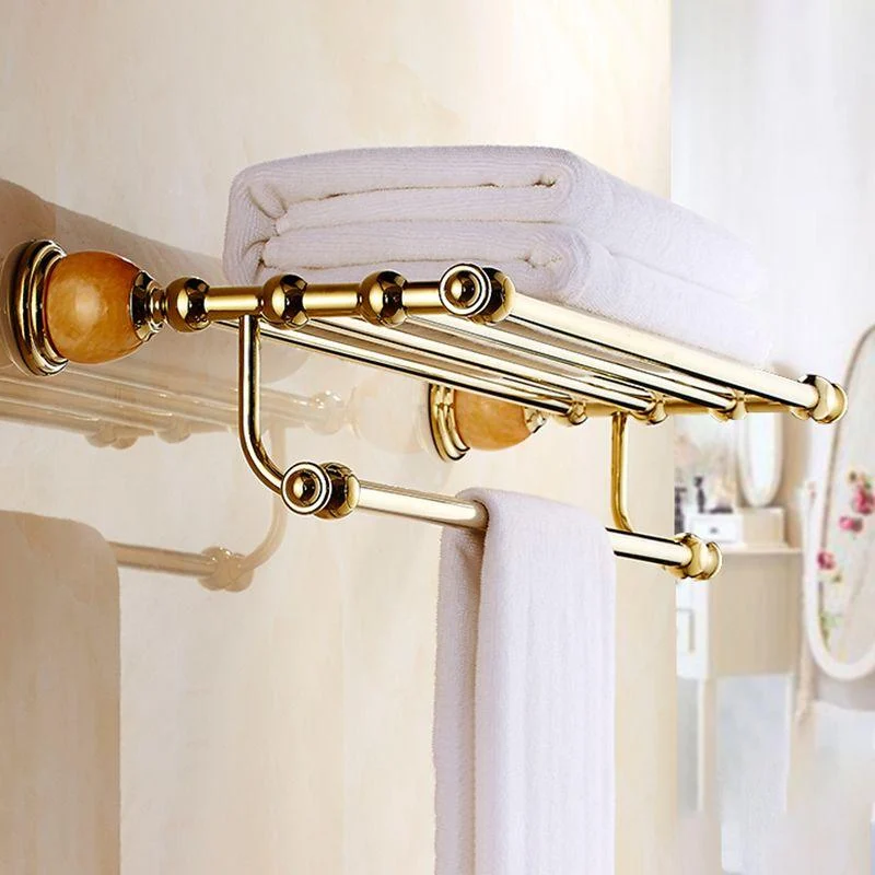 Polished Gold Bathroom Set Metal Bathroom Accessories Hardware Set -Bathlova