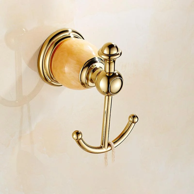 Polished Gold Bathroom Set Metal Bathroom Accessories Hardware Set -Bathlova