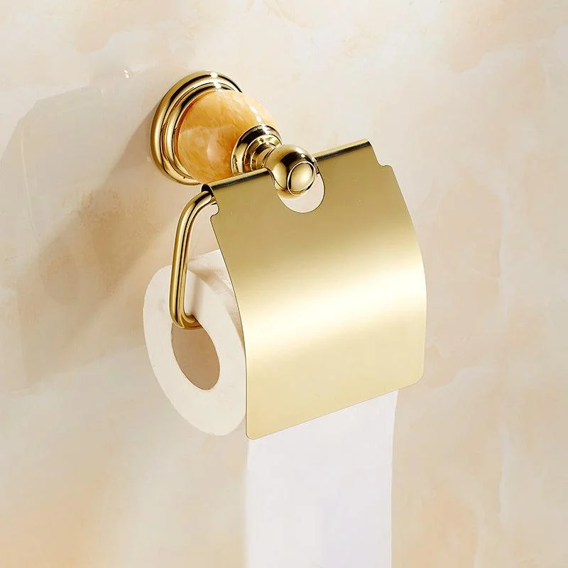 Polished Gold Bathroom Set Metal Bathroom Accessories Hardware Set -Bathlova