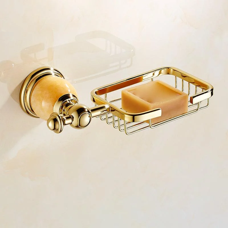 Polished Gold Bathroom Set Metal Bathroom Accessories Hardware Set -Bathlova