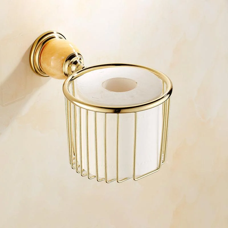 Polished Gold Bathroom Set Metal Bathroom Accessories Hardware Set -Bathlova