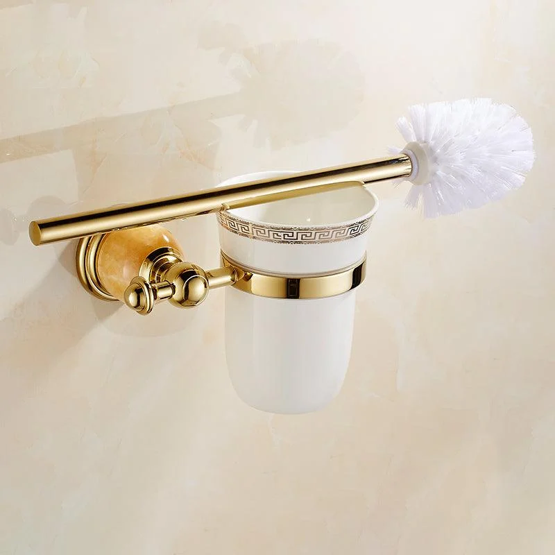 Polished Gold Bathroom Set Metal Bathroom Accessories Hardware Set -Bathlova