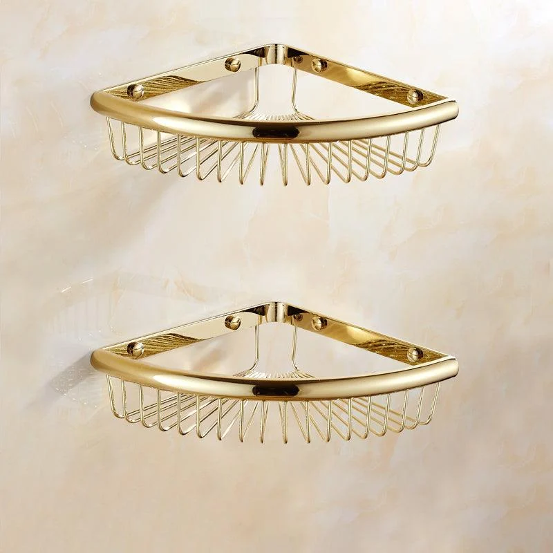 Polished Gold Bathroom Set Metal Bathroom Accessories Hardware Set -Bathlova