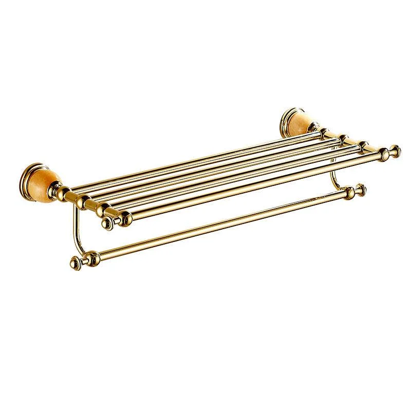 Polished Gold Bathroom Set Metal Bathroom Accessories Hardware Set -Bathlova