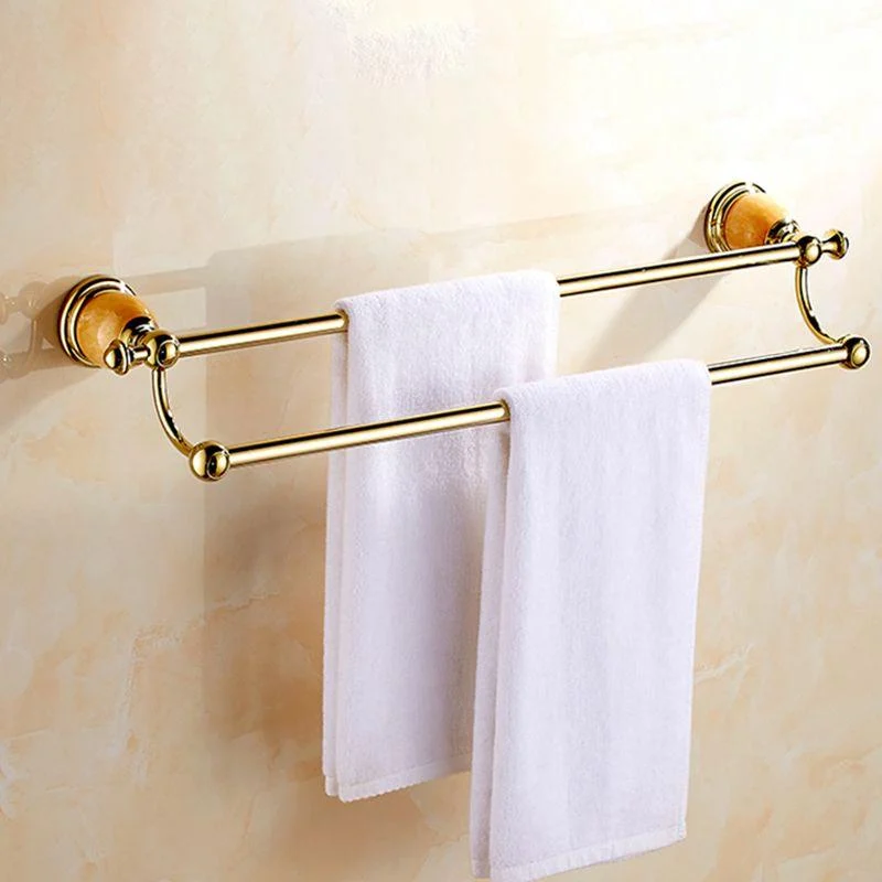 Polished Gold Bathroom Set Metal Bathroom Accessories Hardware Set -Bathlova