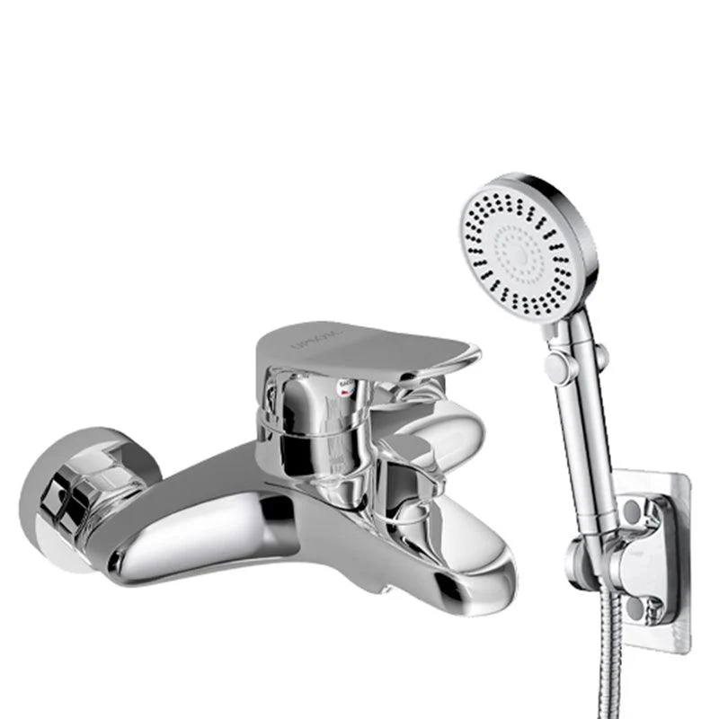 Popular Wall Mount Tub Tap Fixed Lever Handle Bath Filler Trim -Bathlova