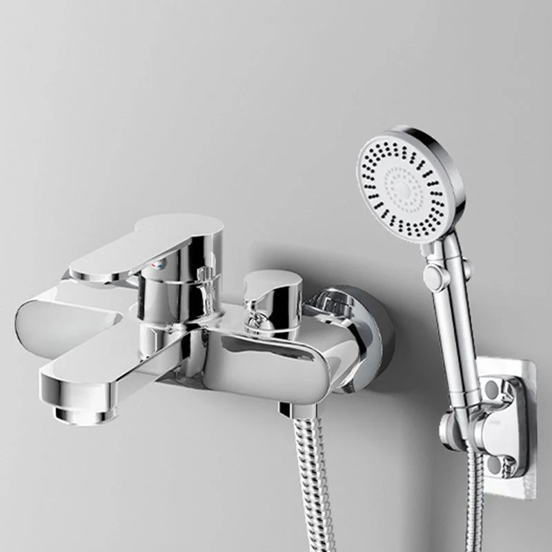 Popular Wall Mount Tub Tap Fixed Lever Handle Bath Filler Trim -Bathlova