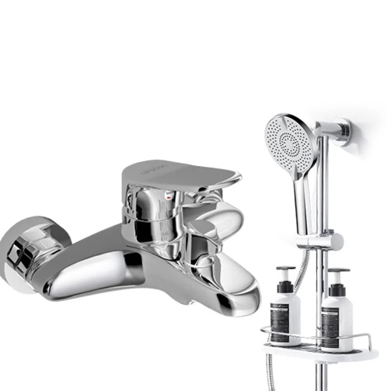 Popular Wall Mount Tub Tap Fixed Lever Handle Bath Filler Trim -Bathlova