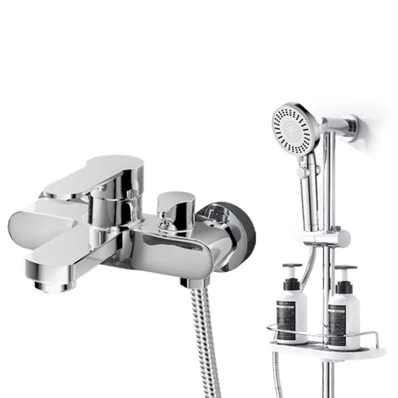 Popular Wall Mount Tub Tap Fixed Lever Handle Bath Filler Trim -Bathlova