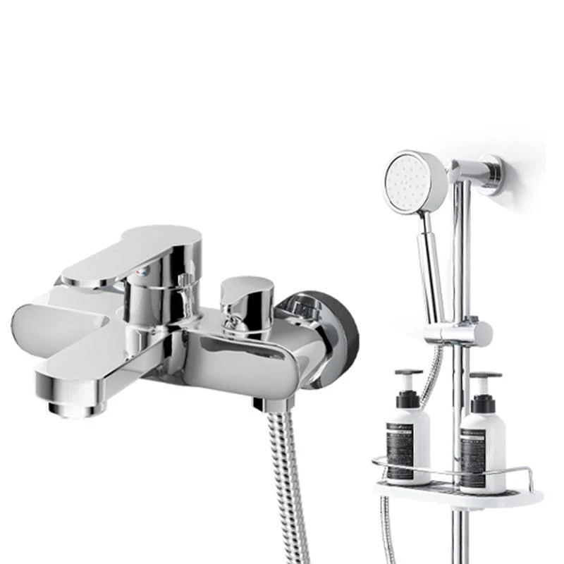 Popular Wall Mount Tub Tap Fixed Lever Handle Bath Filler Trim -Bathlova