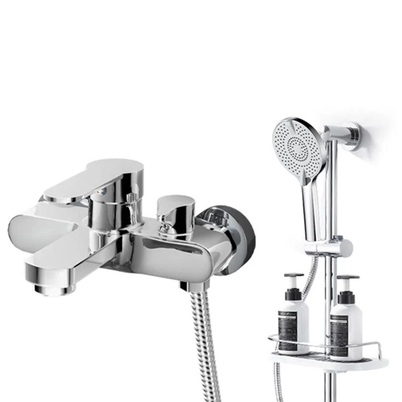 Popular Wall Mount Tub Tap Fixed Lever Handle Bath Filler Trim -Bathlova