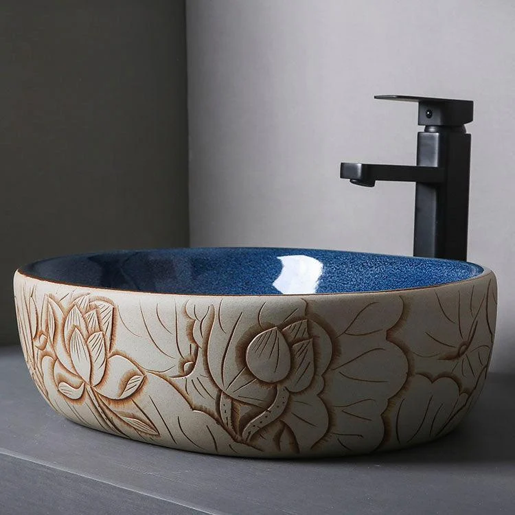 Porcelain Trough Bathroom Sink Modern Circular Trough Bathroom Sink -Bathlova