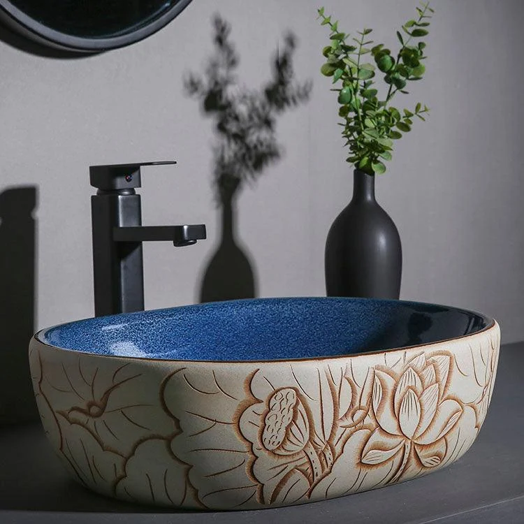 Porcelain Trough Bathroom Sink Modern Circular Trough Bathroom Sink -Bathlova