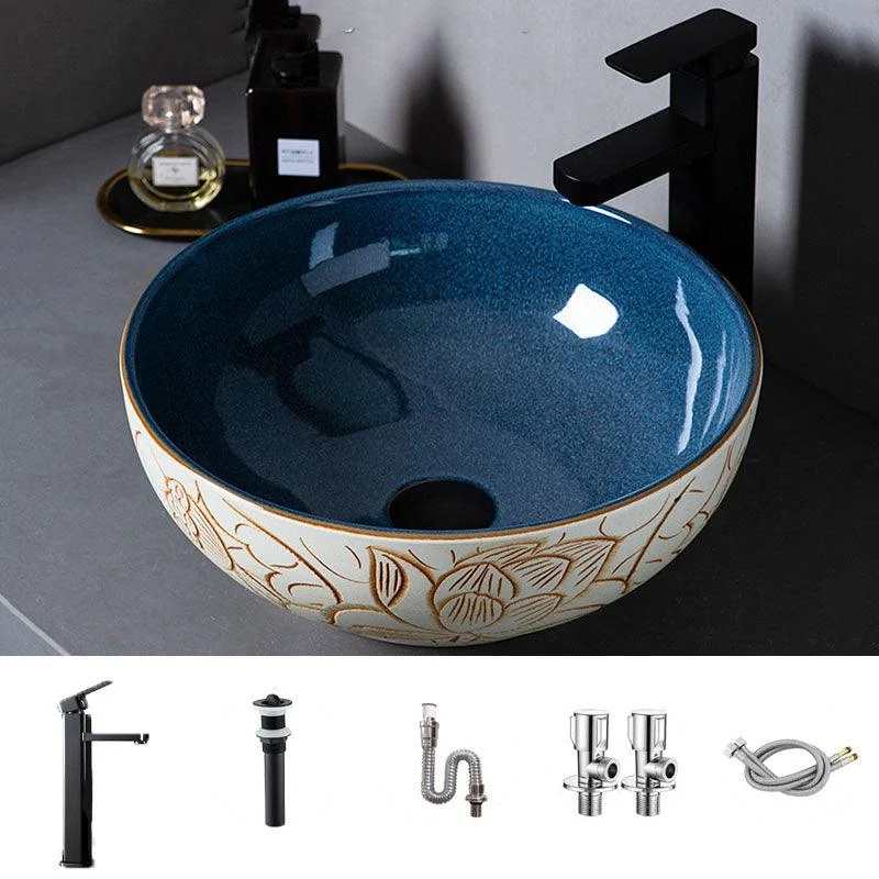 Porcelain Trough Bathroom Sink Modern Circular Trough Bathroom Sink -Bathlova