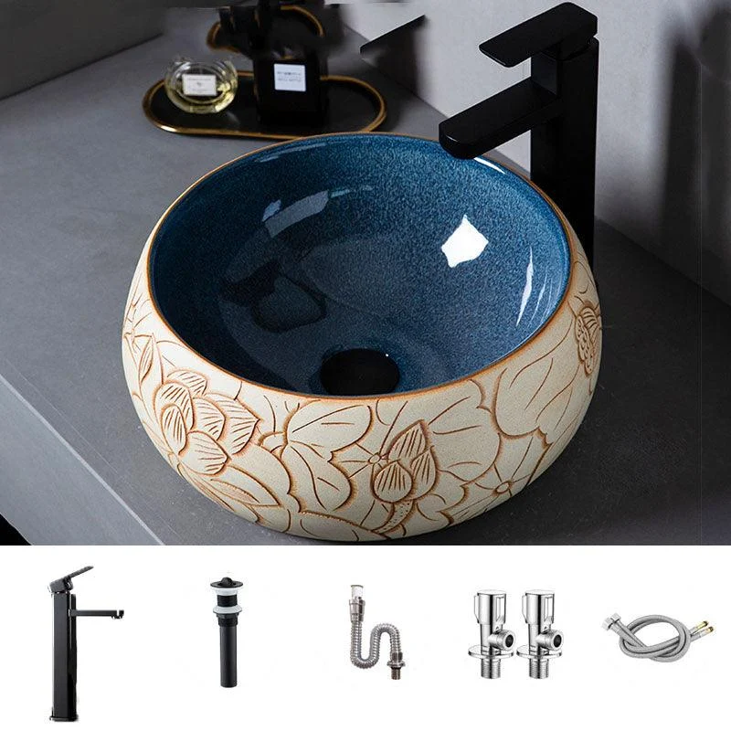 Porcelain Trough Bathroom Sink Modern Circular Trough Bathroom Sink -Bathlova