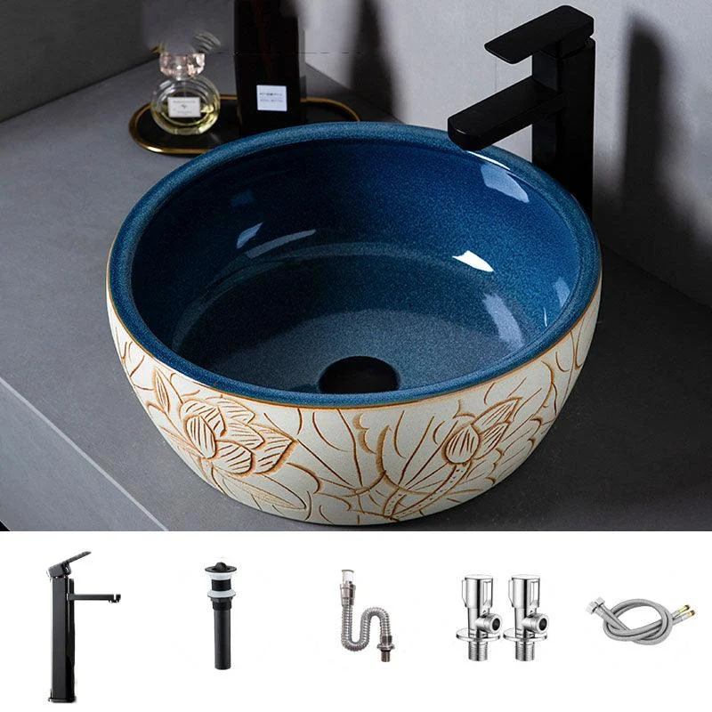 Porcelain Trough Bathroom Sink Modern Circular Trough Bathroom Sink -Bathlova