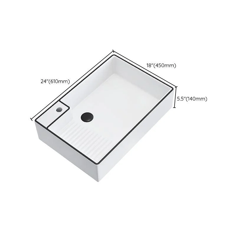 Porcelain Trough Bathroom Sink Traditional Trough Bathroom Sink With Basin -Bathlova