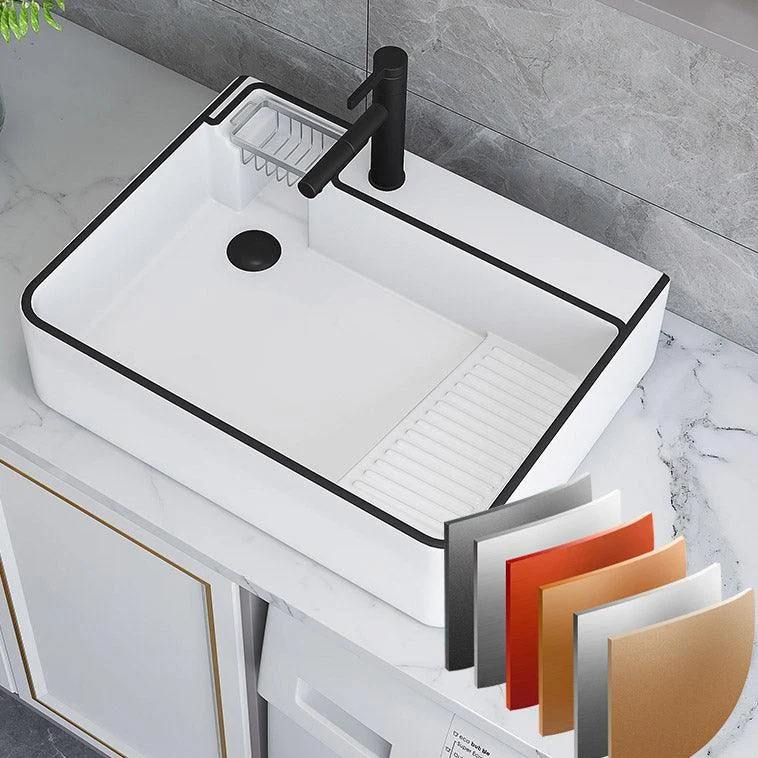 Porcelain Trough Bathroom Sink Traditional Trough Bathroom Sink With Basin -Bathlova