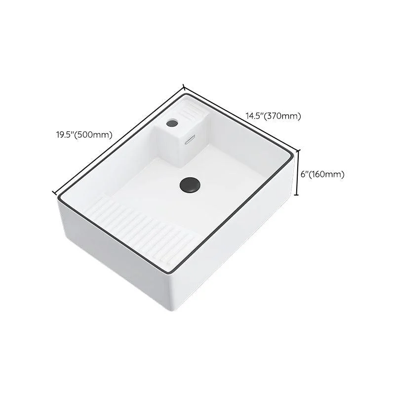 Porcelain Trough Bathroom Sink Traditional Trough Bathroom Sink With Basin -Bathlova