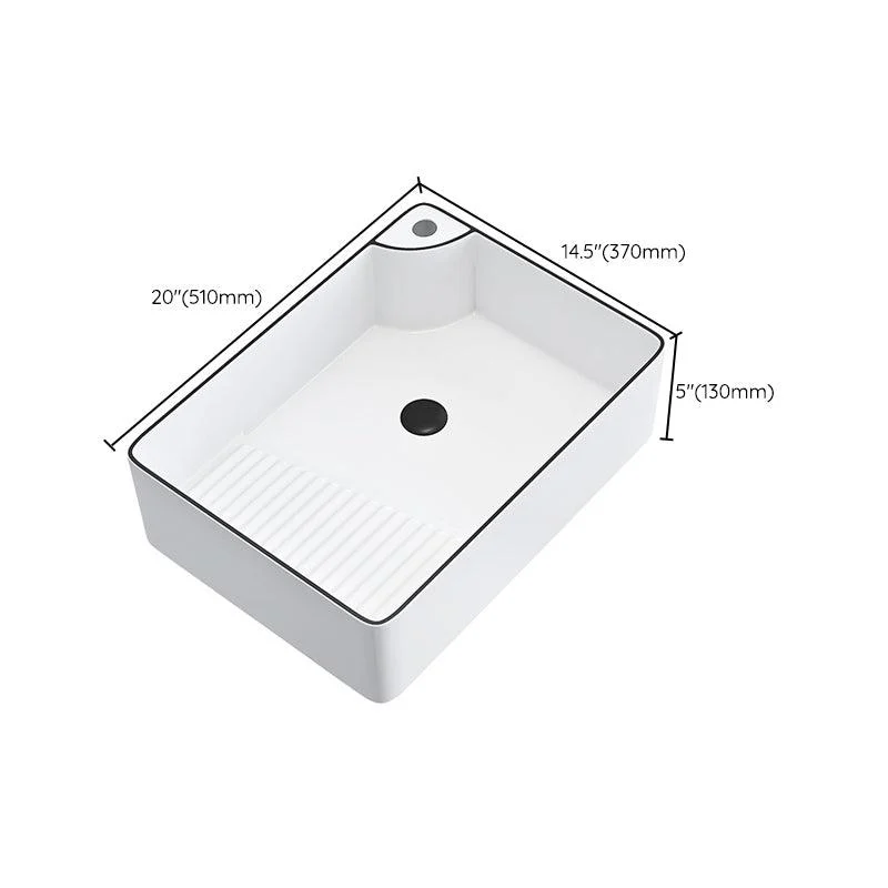 Porcelain Trough Bathroom Sink Traditional Trough Bathroom Sink With Basin -Bathlova