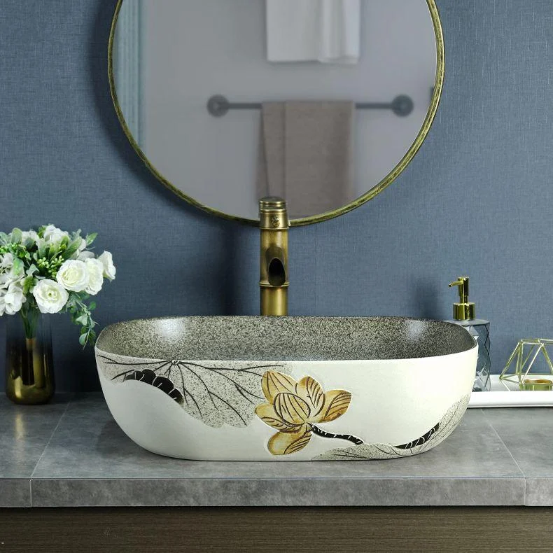 Porcelain Vessel Bathroom Sink Modern No Craftsmanship Vessel Bathroom Sink Only -Bathlova