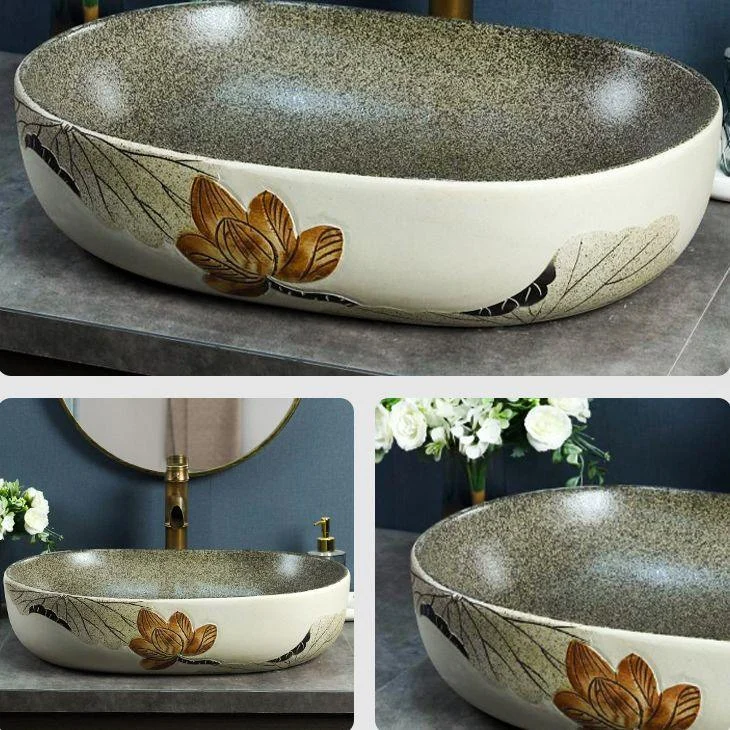 Porcelain Vessel Bathroom Sink Modern No Craftsmanship Vessel Bathroom Sink Only -Bathlova