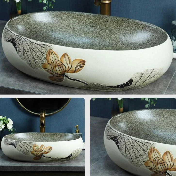 Porcelain Vessel Bathroom Sink Modern No Craftsmanship Vessel Bathroom Sink Only -Bathlova