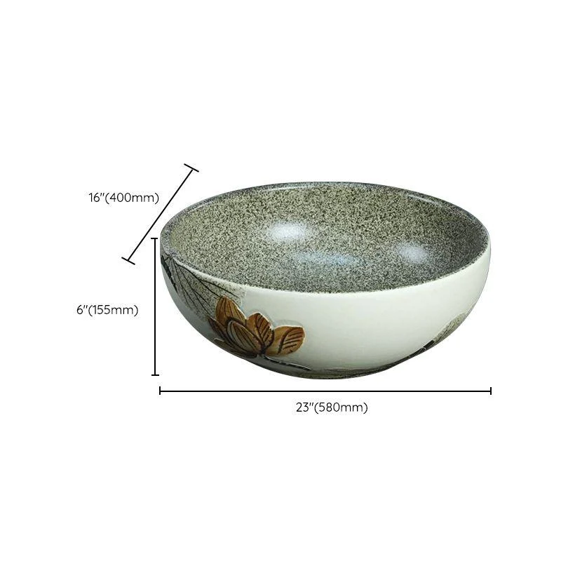 Porcelain Vessel Bathroom Sink Modern No Craftsmanship Vessel Bathroom Sink Only -Bathlova