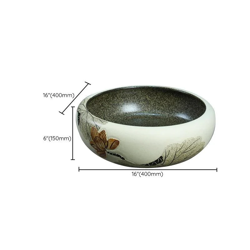 Porcelain Vessel Bathroom Sink Modern No Craftsmanship Vessel Bathroom Sink Only -Bathlova