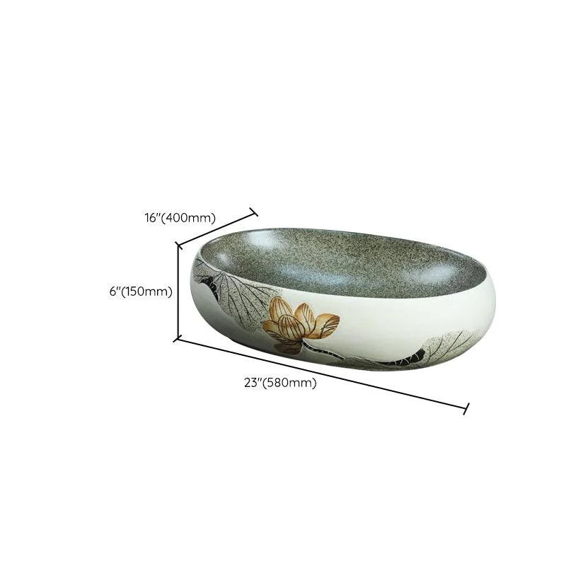 Porcelain Vessel Bathroom Sink Modern No Craftsmanship Vessel Bathroom Sink Only -Bathlova