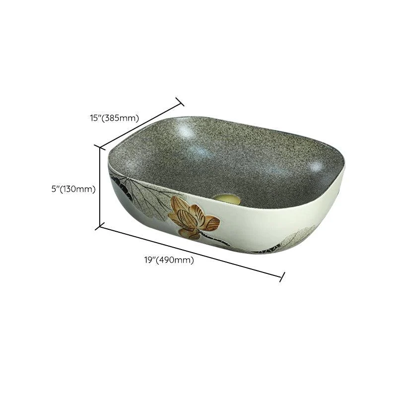 Porcelain Vessel Bathroom Sink Modern No Craftsmanship Vessel Bathroom Sink Only -Bathlova