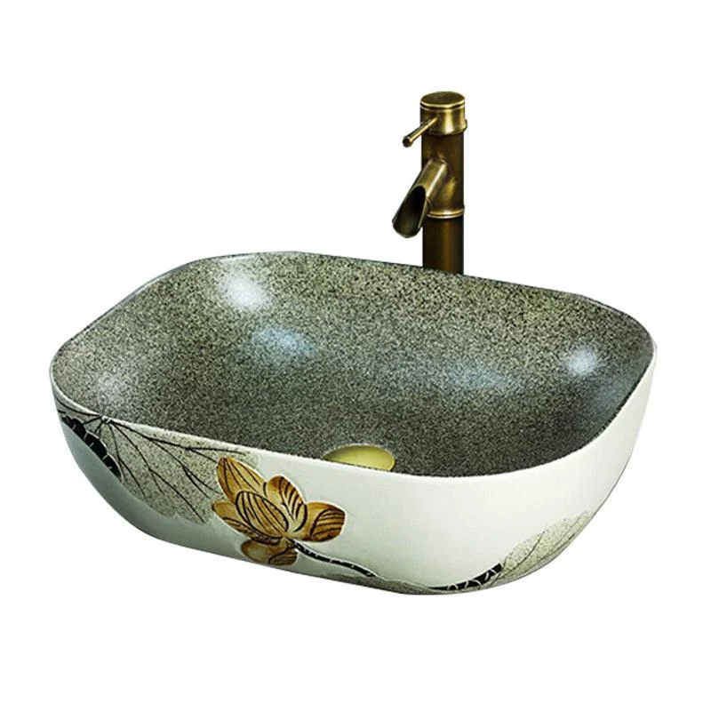 Porcelain Vessel Bathroom Sink Modern No Craftsmanship Vessel Bathroom Sink Only -Bathlova