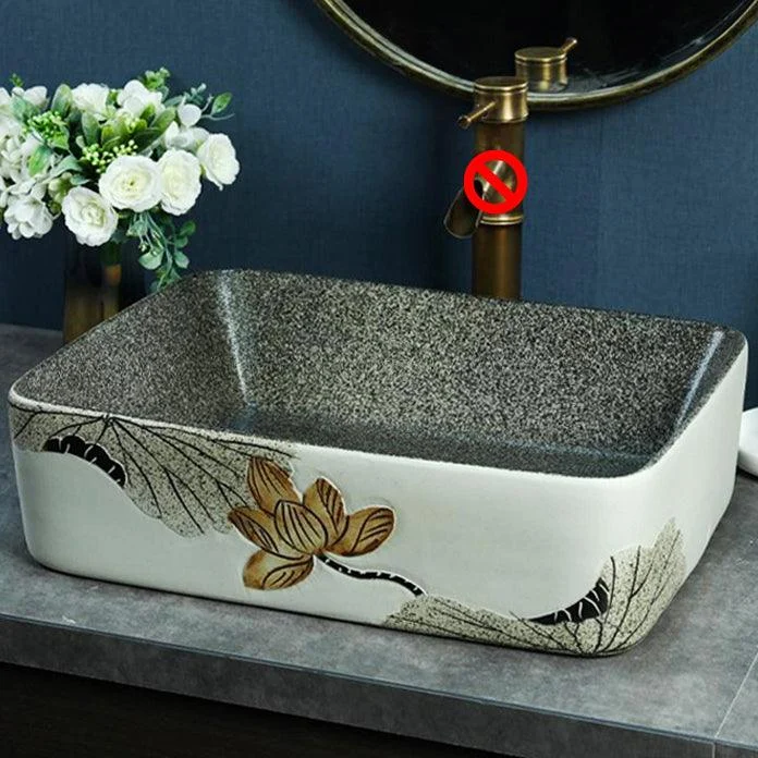 Porcelain Vessel Bathroom Sink Modern No Craftsmanship Vessel Bathroom Sink Only -Bathlova