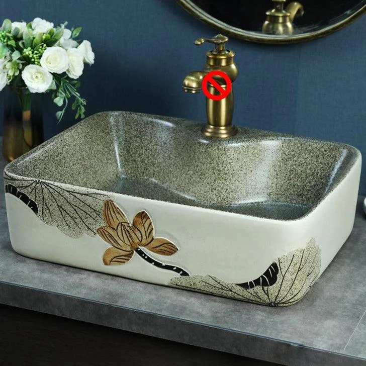 Porcelain Vessel Bathroom Sink Modern No Craftsmanship Vessel Bathroom Sink Only -Bathlova