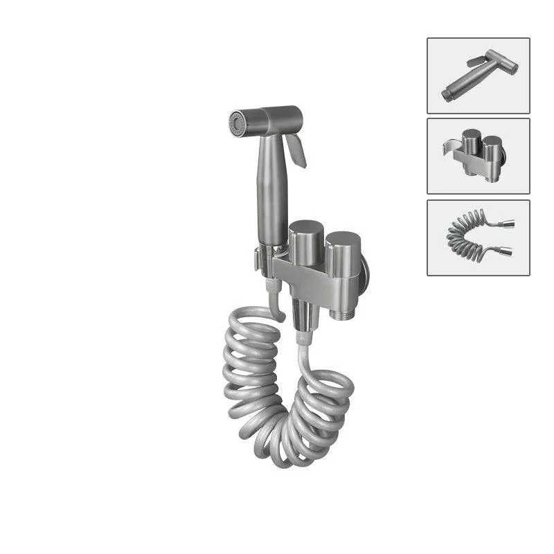 Portable Bidet Spray Gun Wall Mounted Stainless Steel Handheld Bidet -Bathlova