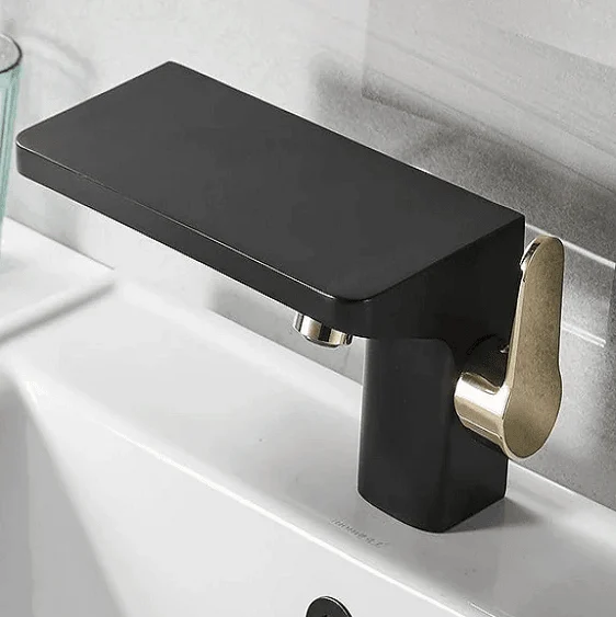 Portia - Porcelain Tap with Mini Shelf -Bathlova