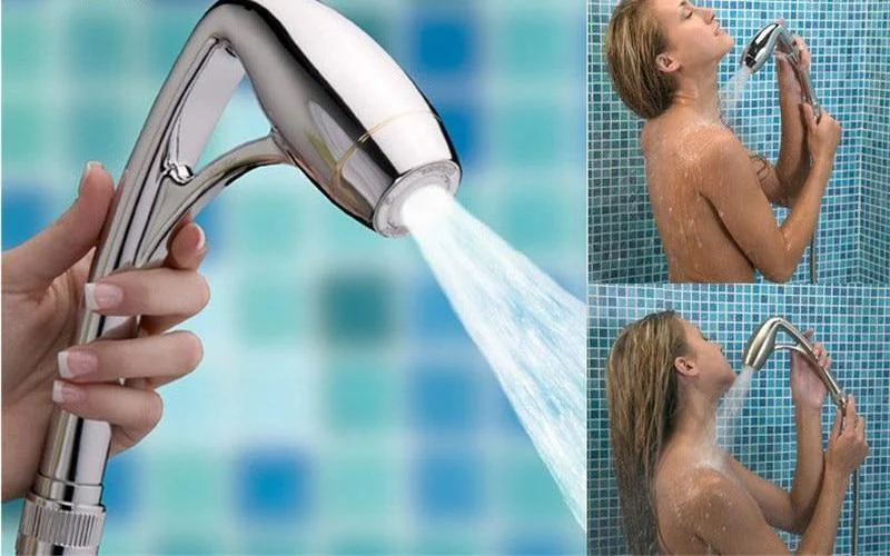 Pressure Boosting High Electroplate Power Massage Shower Head -Bathlova