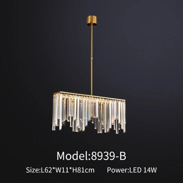 Priscilla - Modern Glass Crystal Chandelier -Bathlova