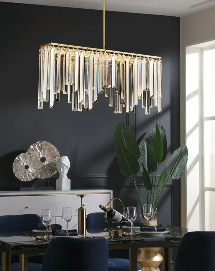 Priscilla - Modern Glass Crystal Chandelier -Bathlova