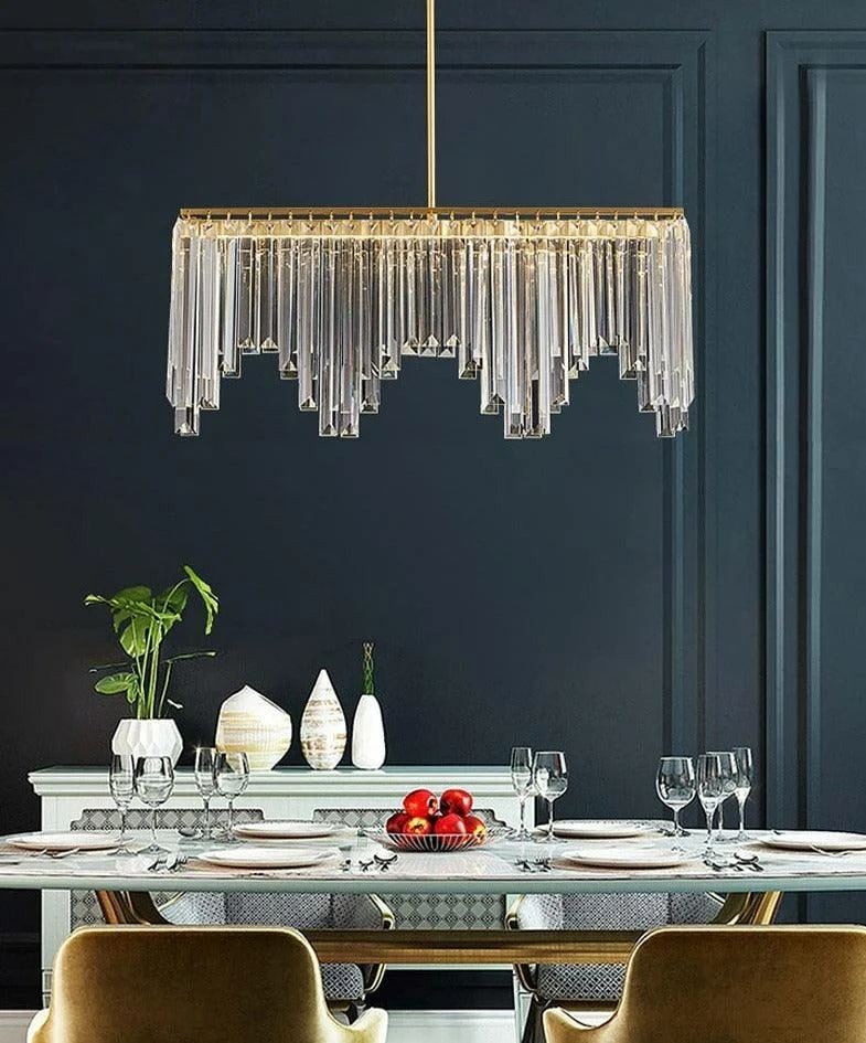 Priscilla - Modern Glass Crystal Chandelier -Bathlova