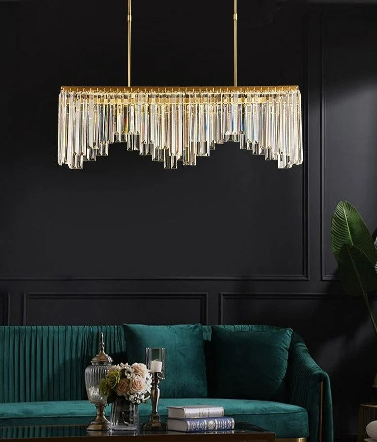 Priscilla - Modern Glass Crystal Chandelier -Bathlova