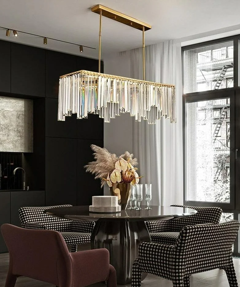 Priscilla - Modern Glass Crystal Chandelier -Bathlova